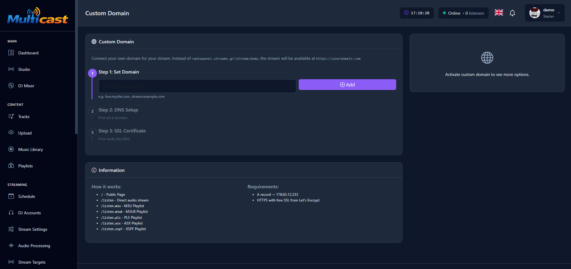 Custom Domain